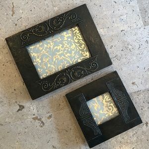 Embossed Metal & Wood Frames